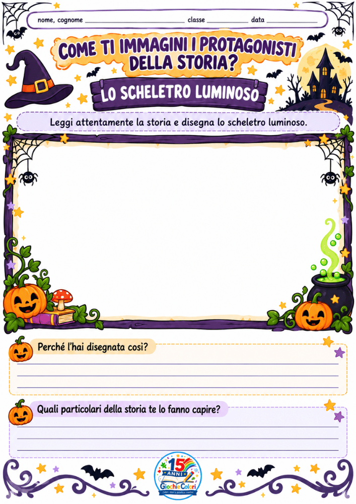 Immagina uno scheletro luminoso