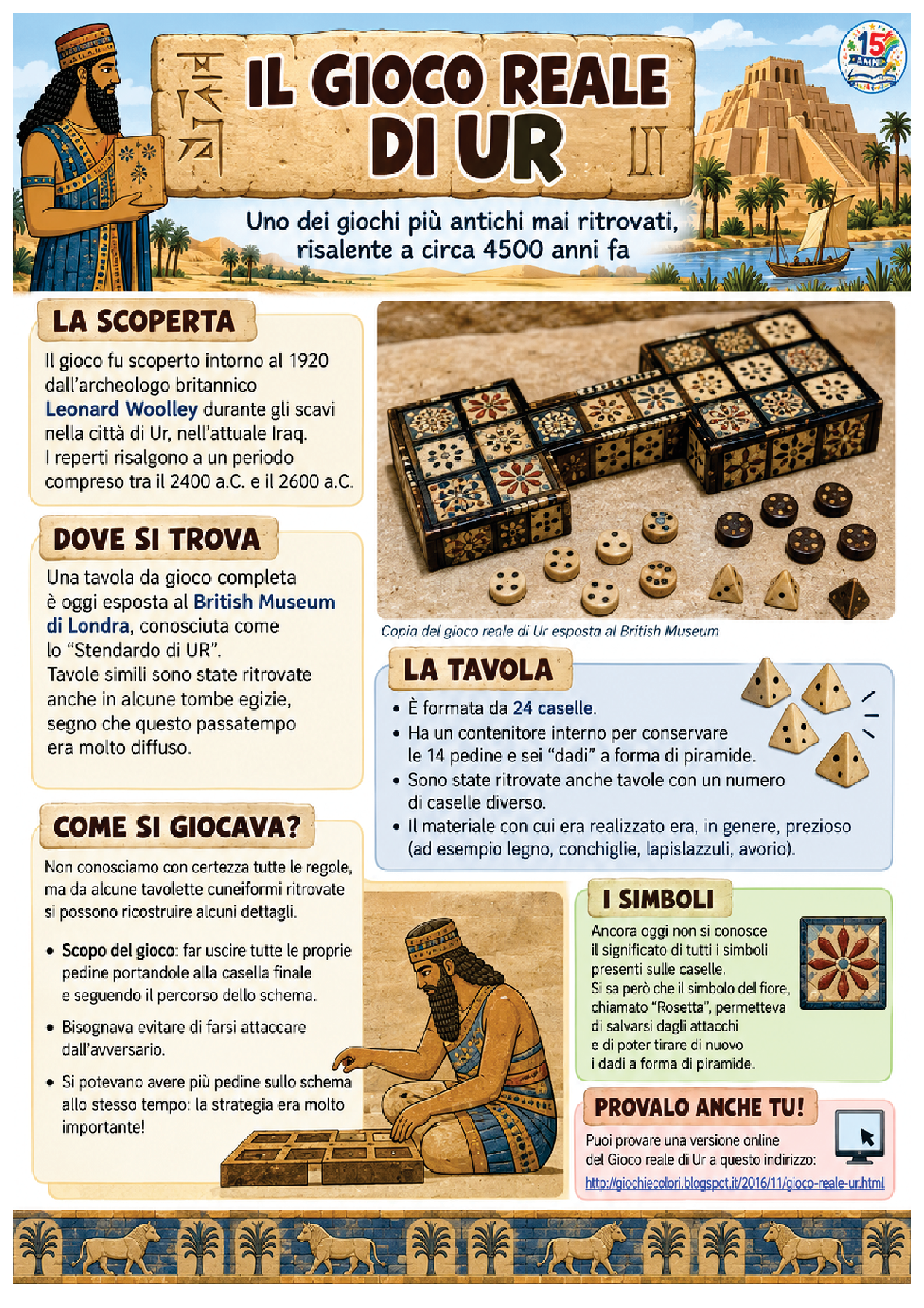 Gioco Reale di Ur - storia e informazioni sul gioco dei Sumeri