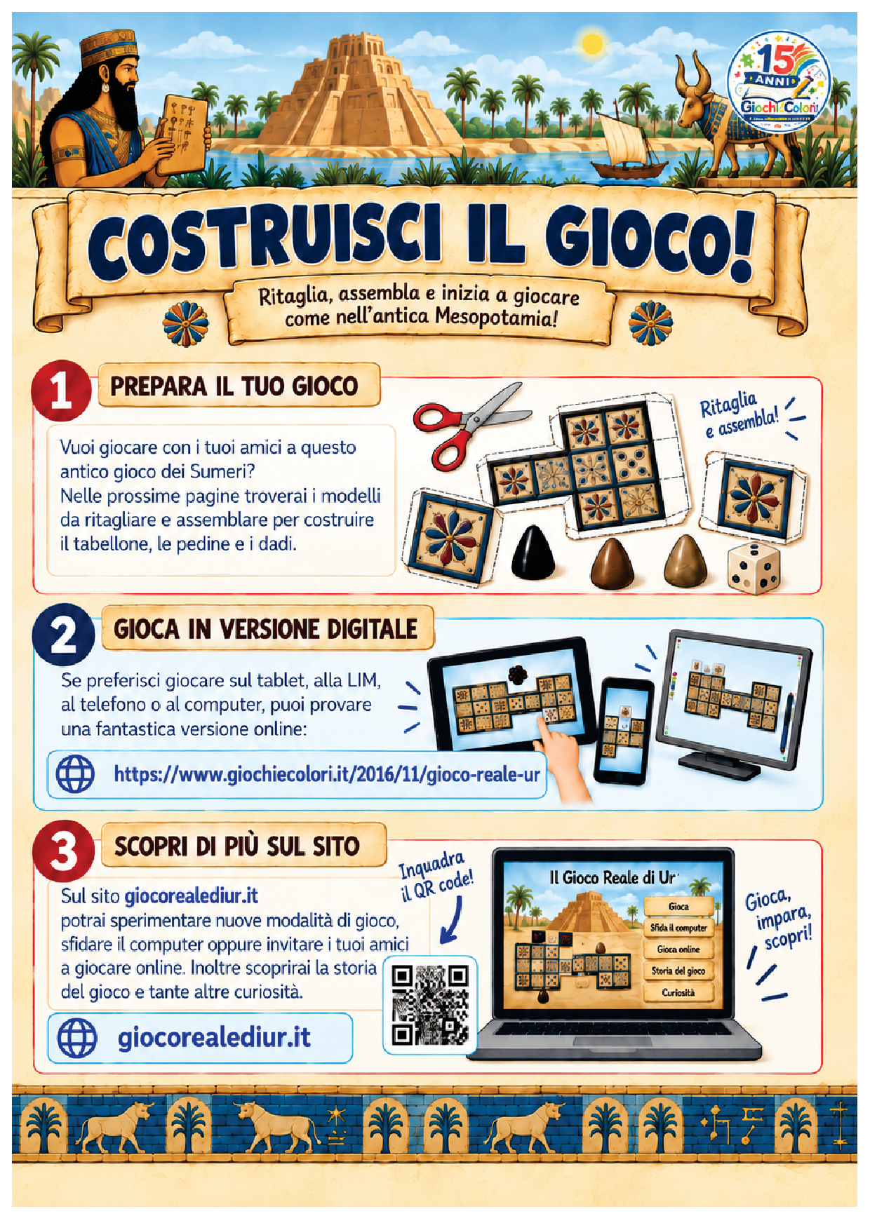 Costruisci il Gioco Reale di Ur da stampare